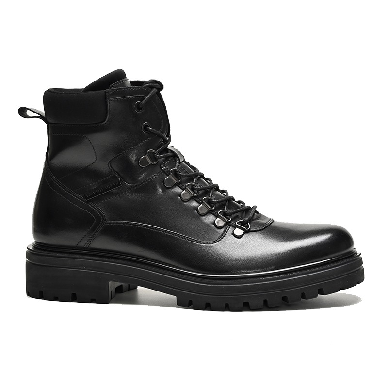 經典複古牛皮男(nán)士中筒靴馬丁靴M716B16