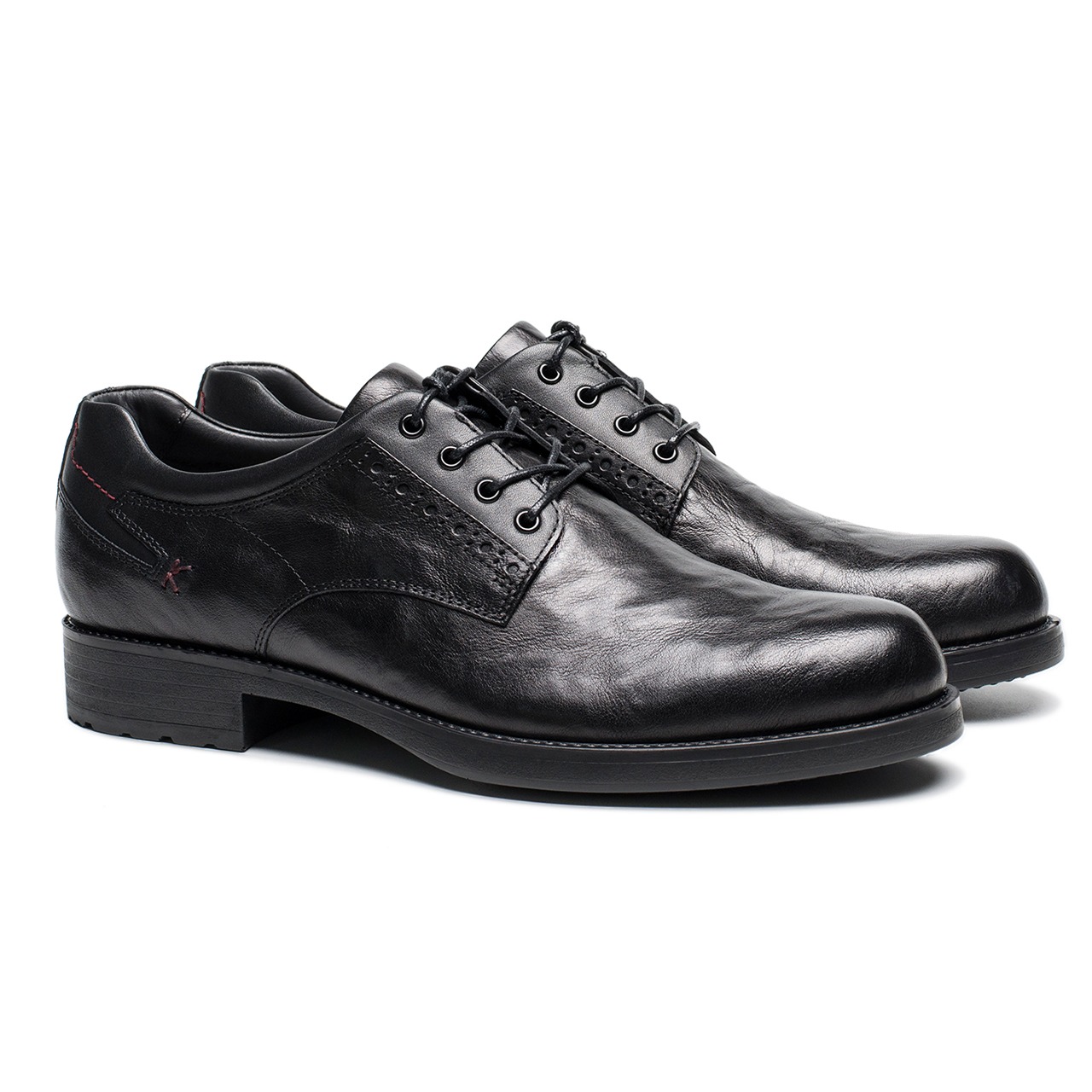 經典手抓花(huā)正裝商務系帶男(nán)皮鞋M65707